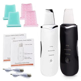 Luméa Skin Scrubber in Ivory and Onyx with silicone cleansing covers