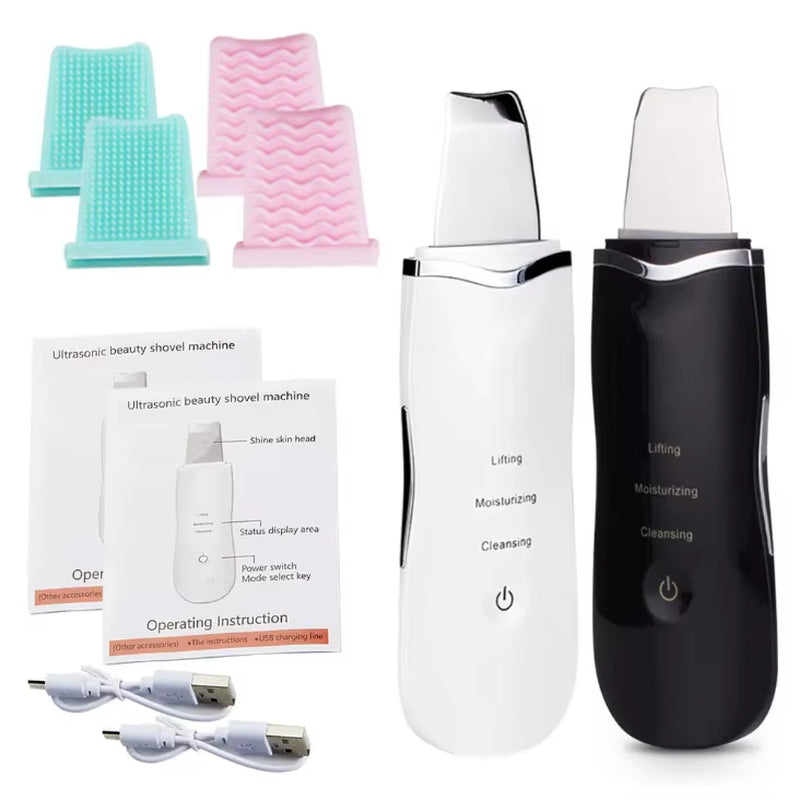 Névoa Duo Kit — Ivory and Onyx ultrasonic skin scrubbers together